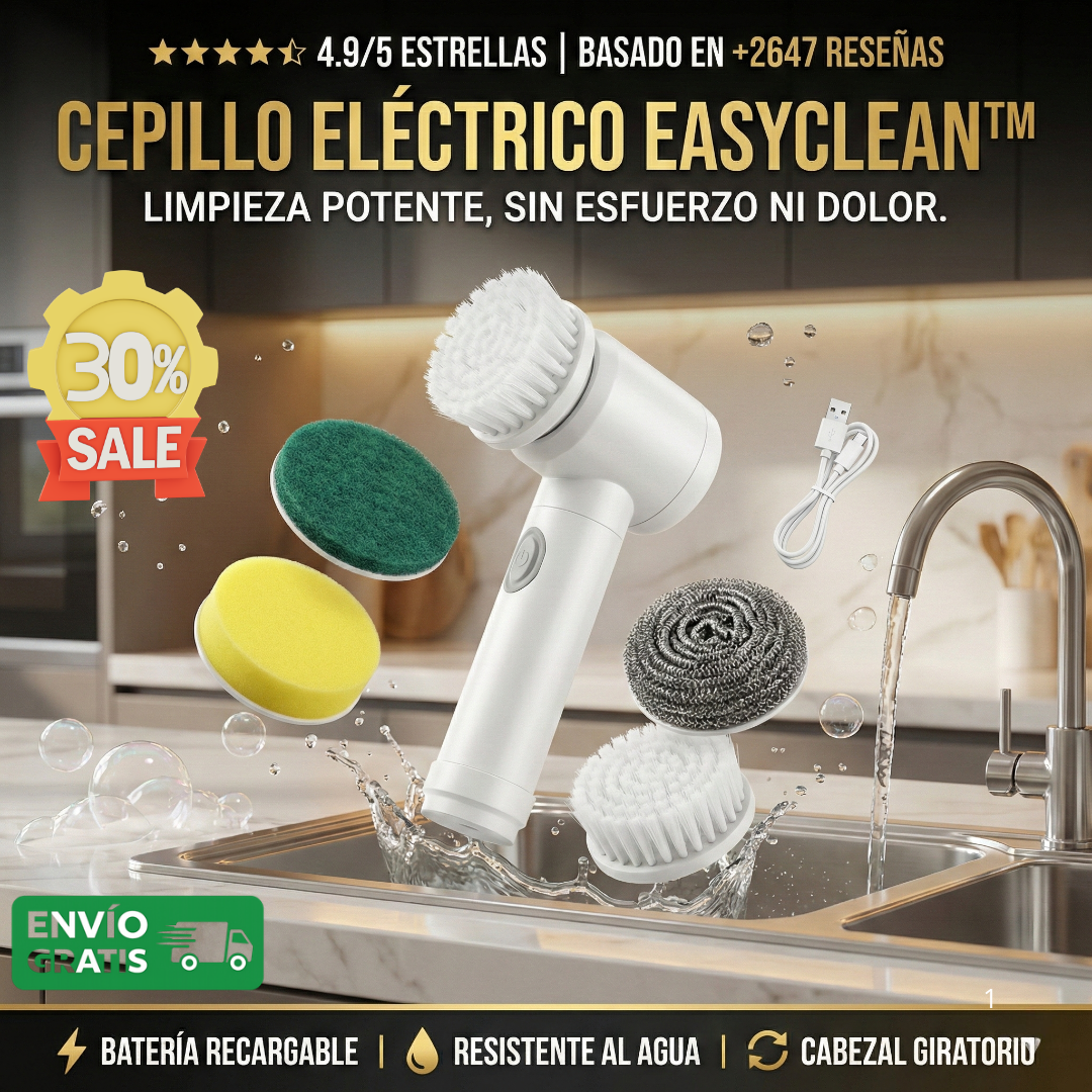 EasyClean™ Cepillo electrico-Limpia Más, Esfuérzate Menos